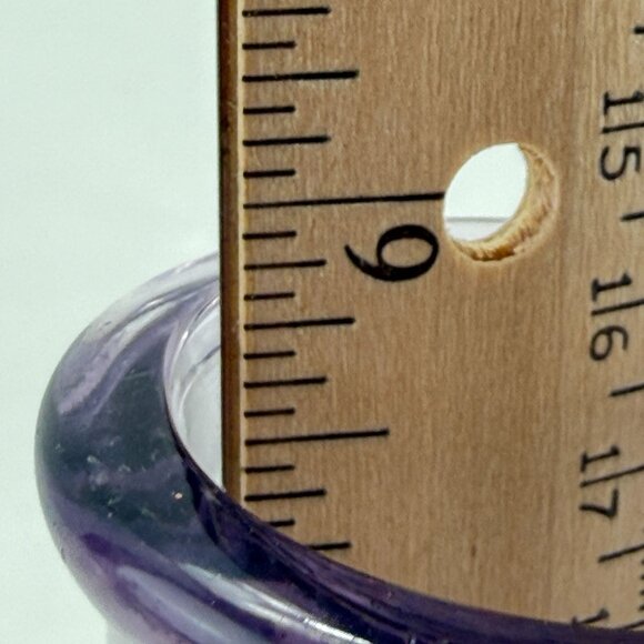 Vintage Apothecary Purple Glass Bottle With Cork Lid - Picture 13 of 13